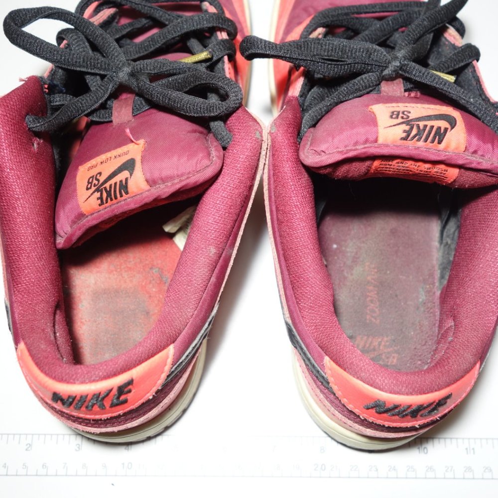 Nike SB Dunk Laser Crimson Red Low Top Sneakers w/ Original Box, Size 10.5 - Picture 7 of 10